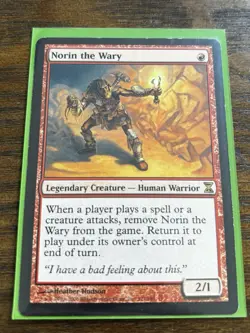Norin the Wary MTG Time Spiral Rare Red Creature Slightly Played x1 - Image 1