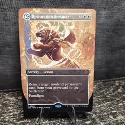 Restoration Seminar MINT Borderless 290 Strixhaven SOS MTG Regular Unplayed M/NM - Image 1