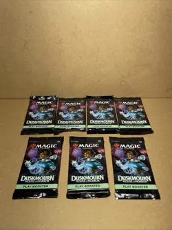 Magic The Gathering Duskmourn House of Horror Play Booster Lot Of 7 Packs - Image 1
