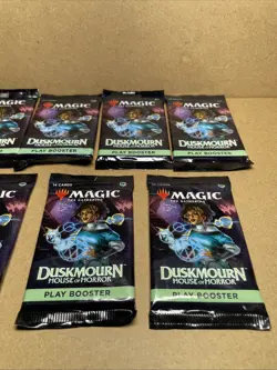 Magic The Gathering Duskmourn House of Horror Play Booster Lot Of 7 Packs - Image 2