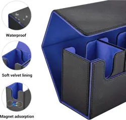 4 in 1 Commander Deck Box with Dice Tray for MTG - Trading Card Storage Box Hold - Image 4