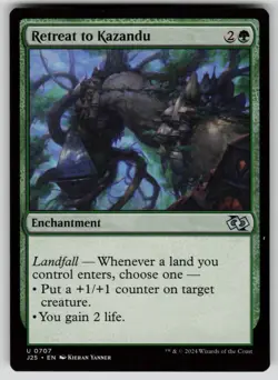 Retreat to Kazandu Uncommon Foundations Jumpstart 707 Magic: The Gathering NM - Image 1