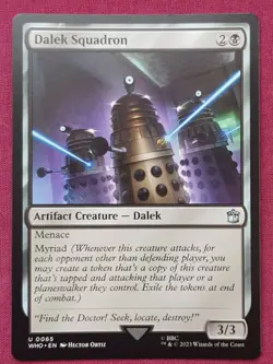 Magic The Gathering DOCTOR WHO DALEK SQUADRON artifact card MTG - Image 1