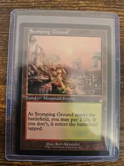 MTG Ravnica Remastered Stomping Ground Retro Frame - Image 1