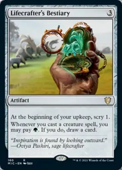 Lifecrafter's Bestiary - Light Play MTG Commander 2021 Midnight Hunt - Image 1