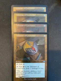 MTG Modern Horizons 2 Talisman of Conviction Retro Frame Foil Etched x 1 - Image 1