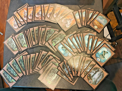 Large lot (94!) Unglued Full Art Magic (M:TG) Lands - Light to Moderate Play - Image 1