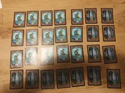 Large lot (94!) Unglued Full Art Magic (M:TG) Lands - Light to Moderate Play - Image 3
