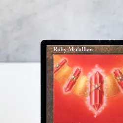 MTG Ruby Medallion Tempest Rare Artifact Old Frame Red Spell Cost Reduction Magi - Image 2