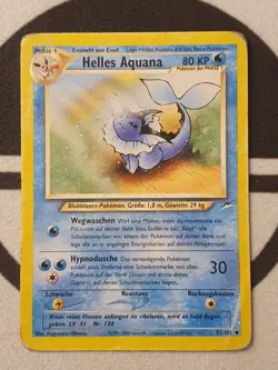 Helles Aquana 52/105 Neo Destiny Set Deutsch Pokemon Karte Pokemon TCG - Image 3