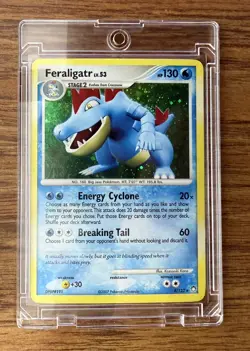 2007 Pokemon - Feraligatr LV. 53 Mysterious Treasures 8/123 Holo Rare LP/NM - Image 1