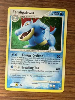 2007 Pokemon - Feraligatr LV. 53 Mysterious Treasures 8/123 Holo Rare LP/NM - Image 3