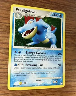 2007 Pokemon - Feraligatr LV. 53 Mysterious Treasures 8/123 Holo Rare LP/NM - Image 5