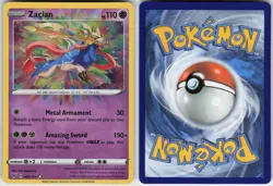 Zacian 082/185 Amazing Rare Vivid Voltage Pokemon Near Mint - Image 2