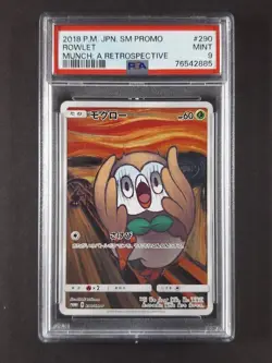 2018 Pokemon ROWLET #290/SM-P Munch: A Retrospective Campaign Promo JPN PSA 9 - Image 1