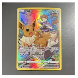 Nintendo Pokemon TCG Evoli Holo Full Art Karte TG11/TG30 Deutsch 2022 - Image 1