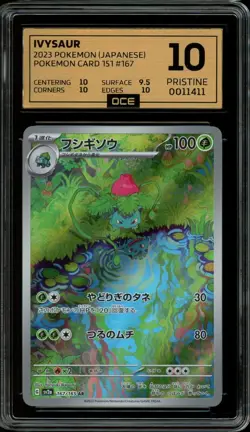 Pokemon Slab: Ivysaur - 167/165 - SV2a - Graded OCE Pristine 10 - Image 1