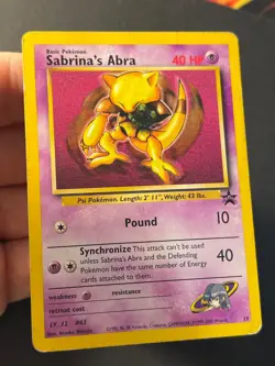 Sabrina's Abra 19 WOTC Black Star Promo - Pokemon Card HP - Image 5