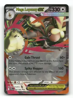 Mega Lopunny ex 084/094 - Phantasmal Flames - Pokemon Card NM/M - Image 1
