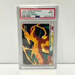 PSA 9 - 1999 Topps Pokemon Movie Edition #35 The Fight Rages - Image 1