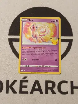 Mew 011/025 th Jubilaum Set Holo Englisch Pokemon Original Pokemon Karte TCG - Image 2