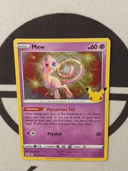 Mew 011/025 th Jubilaum Set Holo Englisch Pokemon Original Pokemon Karte TCG - Image 4