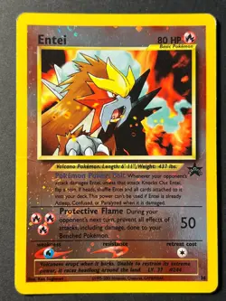 Entei 34 WOTC Black Star Promo - Holo Pokemon Card B HP - Image 1