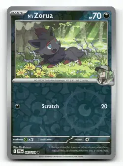 N's Zorua 136/217 - ME: Ascended Heroes - Pokemon Card NM/M - Image 1
