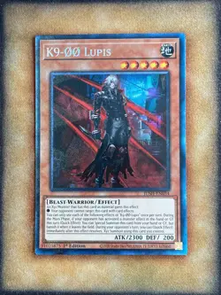 Yugioh K9-00 Lupis JUSH-EN034 Collector Rare 1st Ed NM - Image 1
