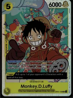 Monkey.D.Luffy (109) OP07-109 Super Rare 500 Years in the Future One Piece NM - Image 1