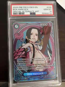2026 One Piece EB03 EN Special Alternate Art #026 Boa Hancock PSA 10 GEM MINT - Image 1