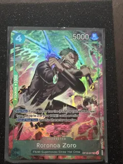 One Piece TCG OP-15/EB04 Roronoa Zoro OP13–037 Treasure Rare - Pack to sleeve&TL - Image 1