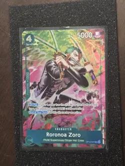 One Piece TCG OP-15/EB04 Roronoa Zoro OP13–037 Treasure Rare - Pack to sleeve&TL - Image 2