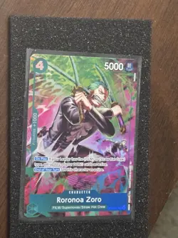 One Piece TCG OP-15/EB04 Roronoa Zoro OP13–037 Treasure Rare - Pack to sleeve&TL - Image 3