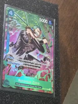 One Piece TCG OP-15/EB04 Roronoa Zoro OP13–037 Treasure Rare - Pack to sleeve&TL - Image 4