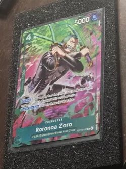 One Piece TCG OP-15/EB04 Roronoa Zoro OP13–037 Treasure Rare - Pack to sleeve&TL - Image 5