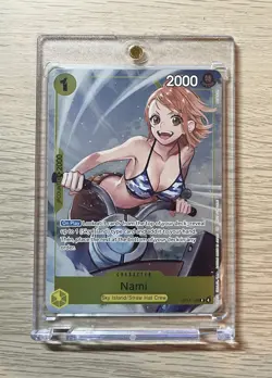One Piece Nami OP15-108 Dash Pack Adventure on Kami's Island English Foil NM - Image 1