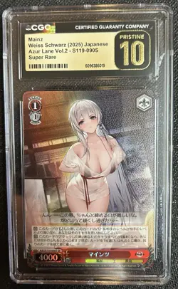 2025 Weiss Schwarz Azur Lane Vol. 2 Mainz CGC 10 Japanese #S119-090S Super Rare - Image 1