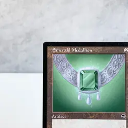 MTG Emerald Medallion Tempest Rare Artifact Old Frame Green Spell Cost Reduction - Image 2