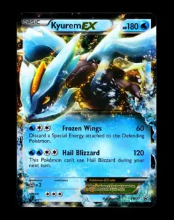 2012 Pokemon KYUREM EX Black Star Promo HOLO RARE Tin Card #BW37 PERFECT SWIRL - Image 4