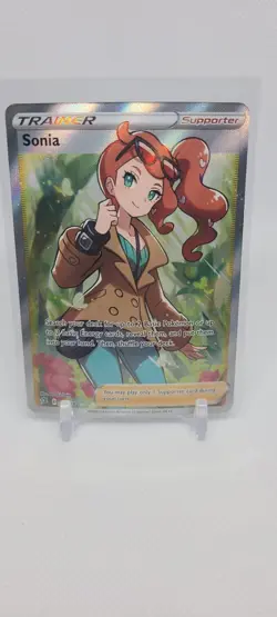 Pokemon TCG Sonia Full Art Holo Ultra Rare Card 192/192 Rebel Clash NM - Image 1