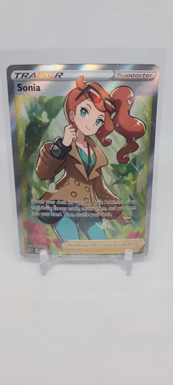 Pokemon TCG Sonia Full Art Holo Ultra Rare Card 192/192 Rebel Clash NM - Image 2