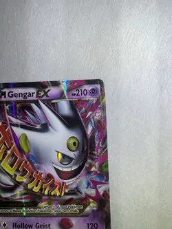 Pokemon M Gengar EX Mega Promo XY XY166 Holo Card Pokemon TCG Card Stock - Image 4