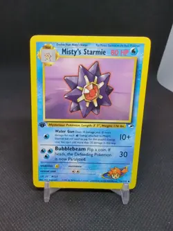 2000 Pokemon Gym Heroes 1st Edition 56/132 Misty's Starmie - Image 1