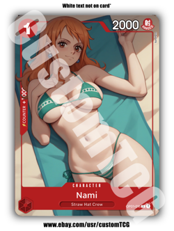 Nami Trading Card - Sexy Adult Anime Waifu NSFW One Piece - Image 1