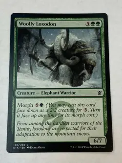 Woolly Loxodon - Magic the Gathering MTG Khans of Tarkir Single Card - Image 1