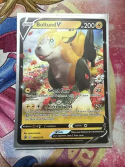 Boltund V - SWSH219 - Pokemon Sword & Shield Promo Ultra Rare Holo Card NM - Image 1