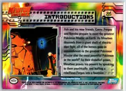 POKEMON TOPPS THE FIRST MOVIE TRADING CARDS INTRODUCTIONS #21 NON HOLO NM - Image 2
