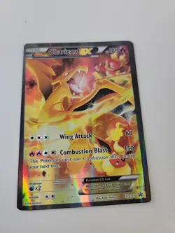 2016 Pokemon TCG Charizard EX XY121 Black Star Promo Full Art Holo Card - Image 2