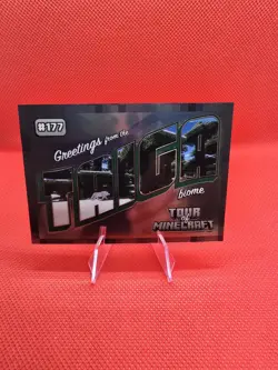 2024 Panini Minecraft Trading Cards Tour of Minecraft Taiga Biome OptiChrome - Image 1
